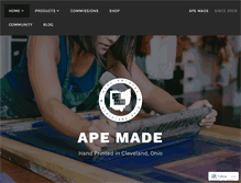 Tablet Screenshot of apemadeohio.com